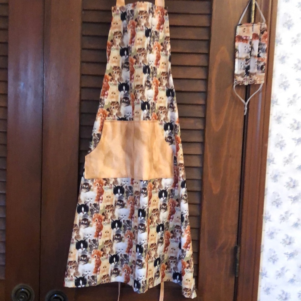 CAT PRINT APRON
